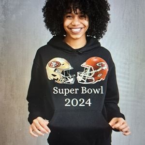 Super Bowl hoddie and tumblers
